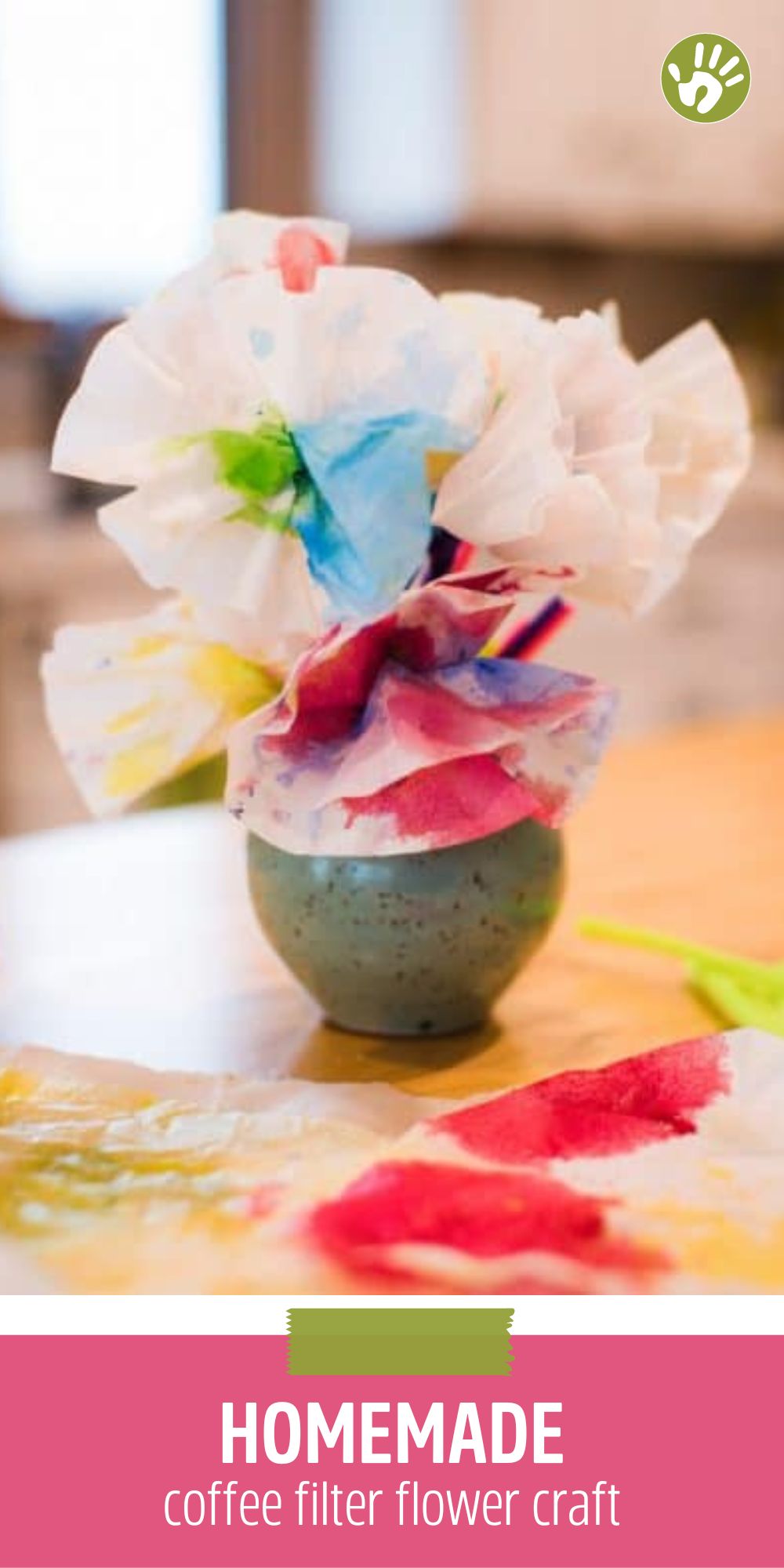 Colored Coffee Filter Flowers for Kids to Make - Hands On As We Grow??