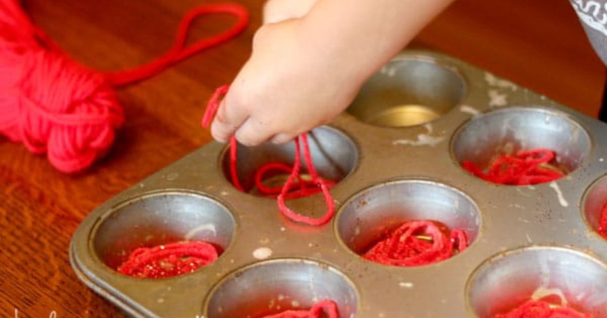 Beautiful Yarn Apple Craft for Kids to Make Hands On As We Grow