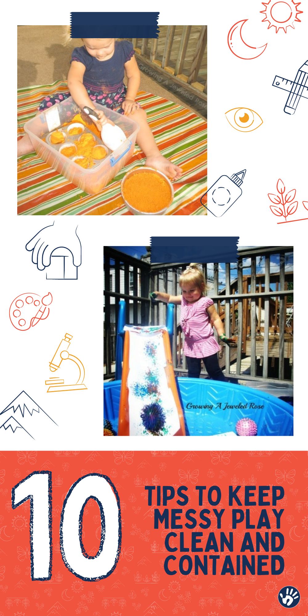 10 Messy Play Ideas to Keep it More Contained & Clean - Hands On As We ...