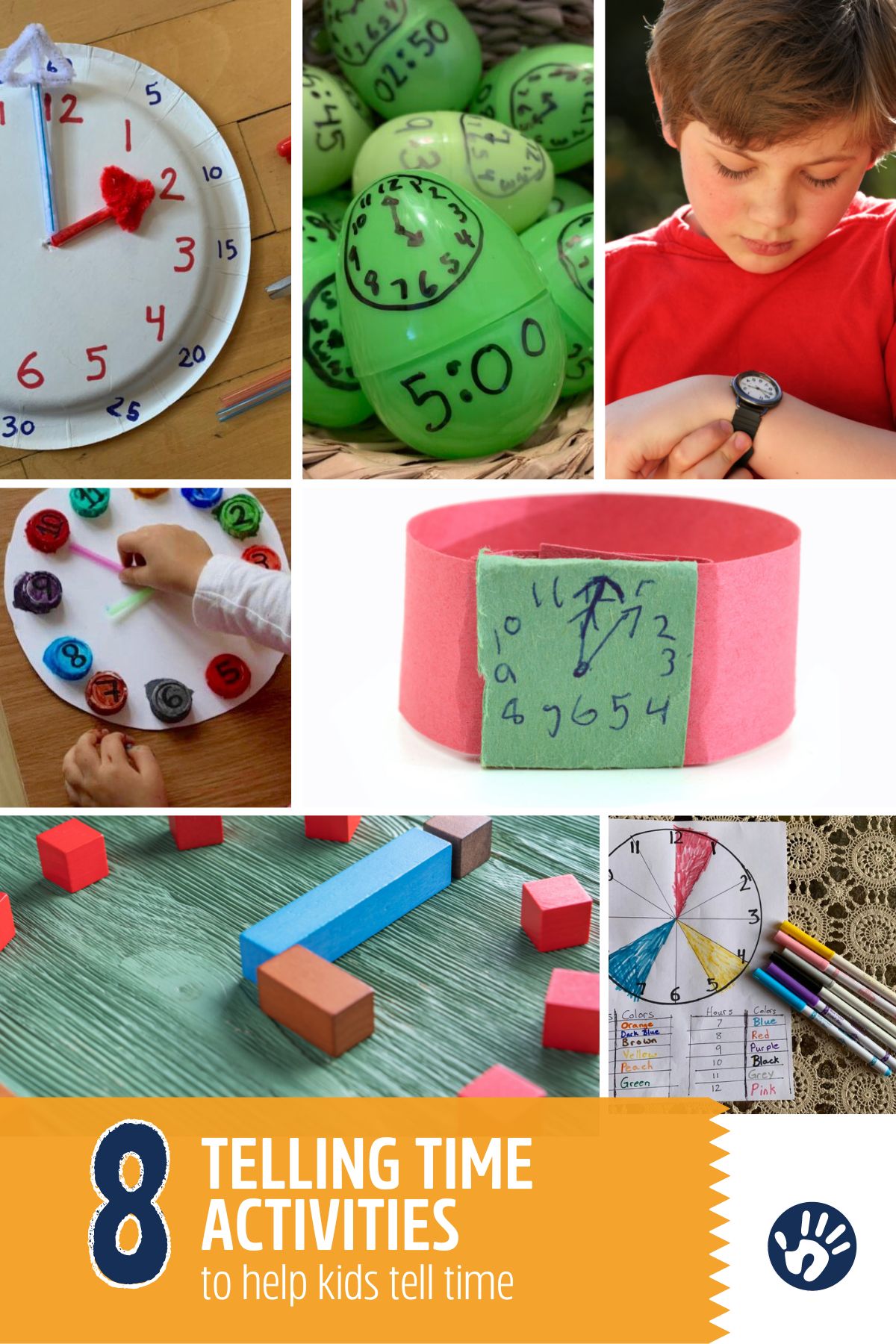 8 telling time activities to help kids tell time! tick tock