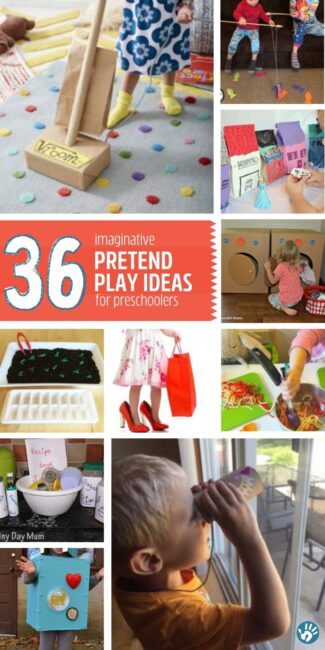 Preschoolers can learn life skills, explore careers, practice creative thinking, and build conflict resolution skills with these pretend play ideas!
