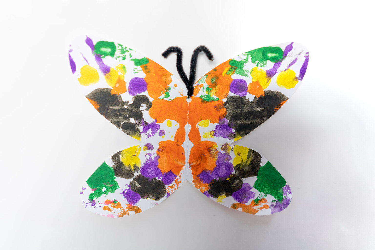 Paint Blot Symmetrical Butterfly Paintings as Beautiful Art Creations