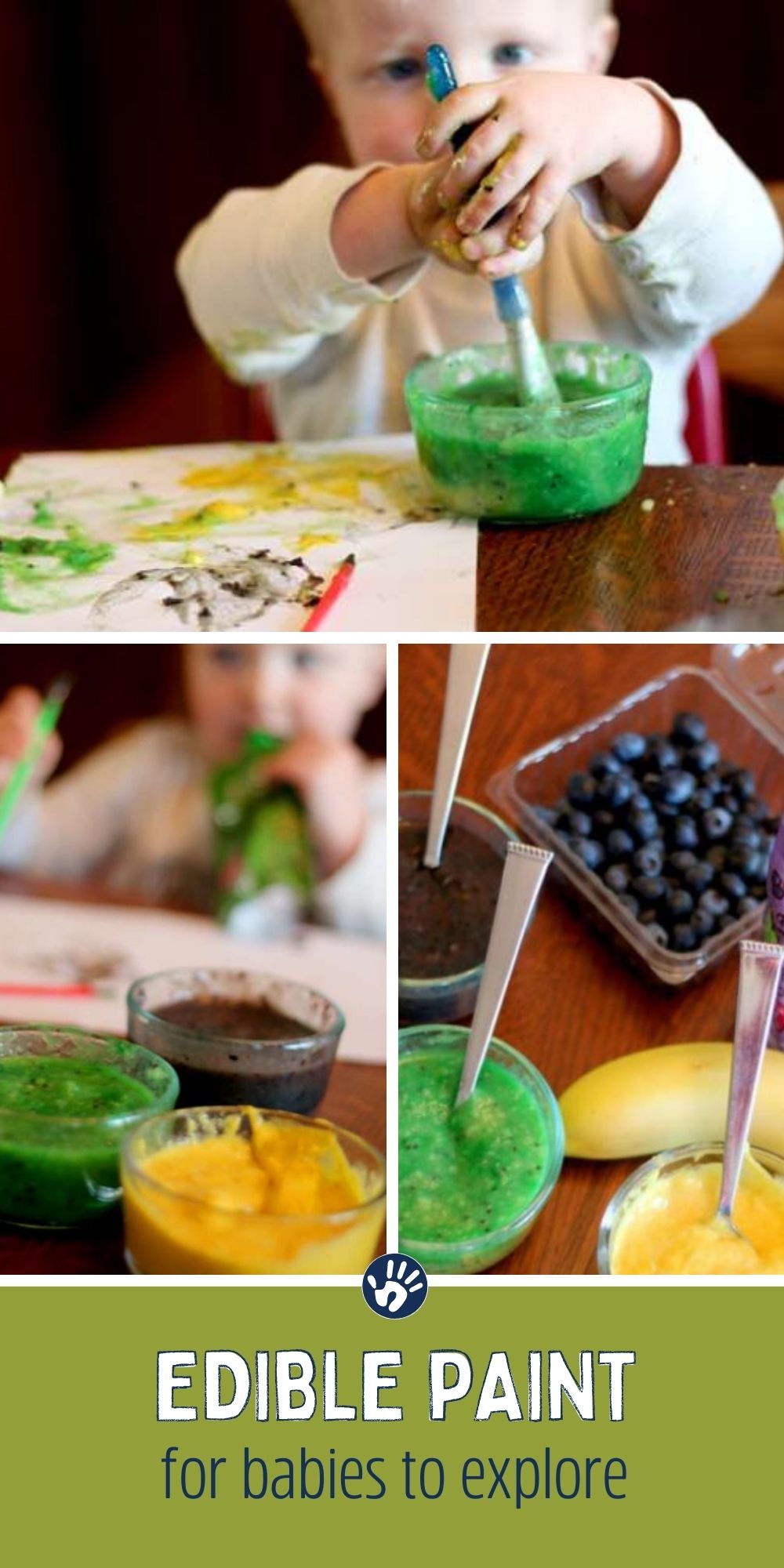 Edible Fruit Paint for Babies as a Sensory Experience